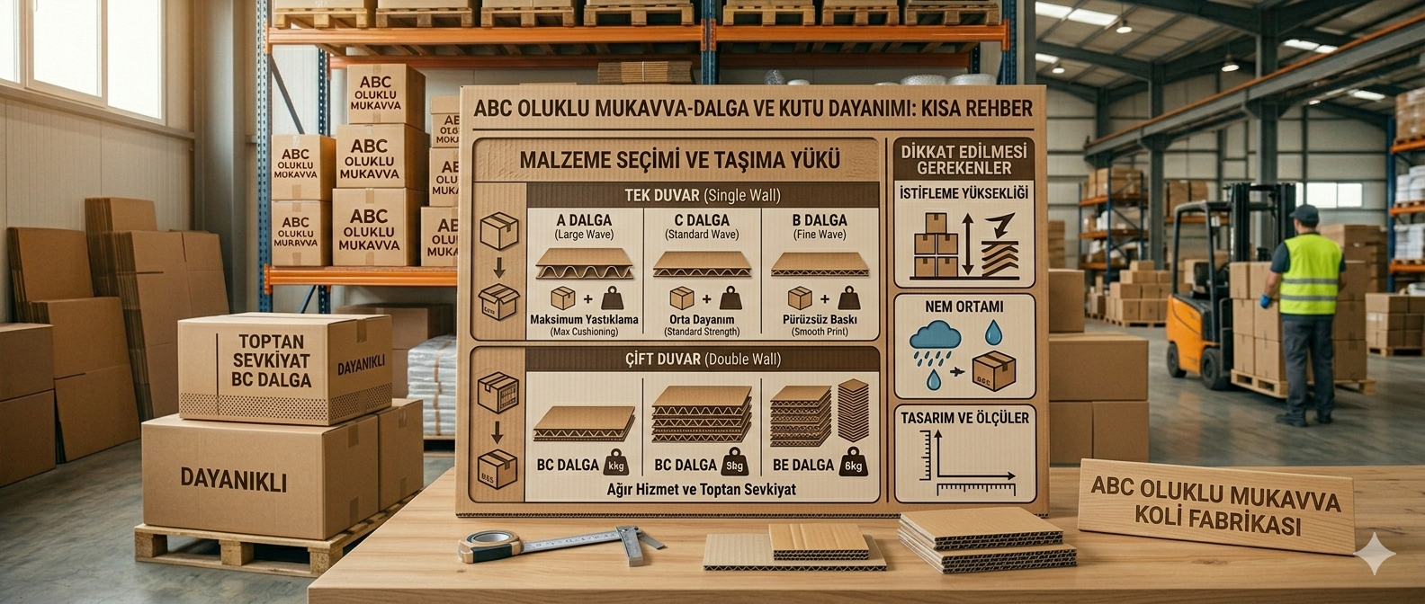Oluklu mukavva ve koli seçimi